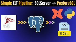 How to BUILD SQL Server to PostgreSQL Database | ELT Data Migration Pipeline