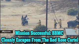 Mission Successful: BBMC Cleanly Escapes From The Red Rose Cartel | No-Pixel 3.1