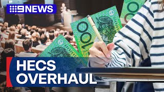 Millions of Aussies' HECS debt wiped in federal budget | 9 News Australia