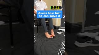 He solved a Rubik’s Cube with his FEET? 😧