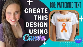 Canva Design Tutorial For Print On Demand: Patterned Text With Clipping Masks Using Photopea