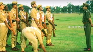 Ravi Teja Funny Police Training Comedy Scene | Telugu Comedy | Telugu Videos