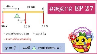 ฟิสิกส์ - สมดุลกล ( Ep27) : โจทย์แนวคาน