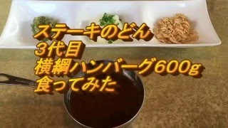 ステーキのどん　横綱ハンバーグ６００ｇ食ってみた。