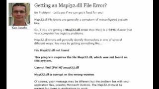 Mapi32.dll Error Fix - Not Found - Missing