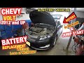 2014 Chevy VOLT how to replace battery or jump start location from battery