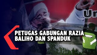 Petugas Gabungan Razia Baliho Dan Spanduk