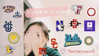 i applied to 17 schools...and this is the result | college decision reactions 2019