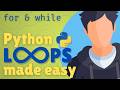 Learn Python Loops in 5 Minutes – While & For Simplified! | Python for Beginners | Loops made easy