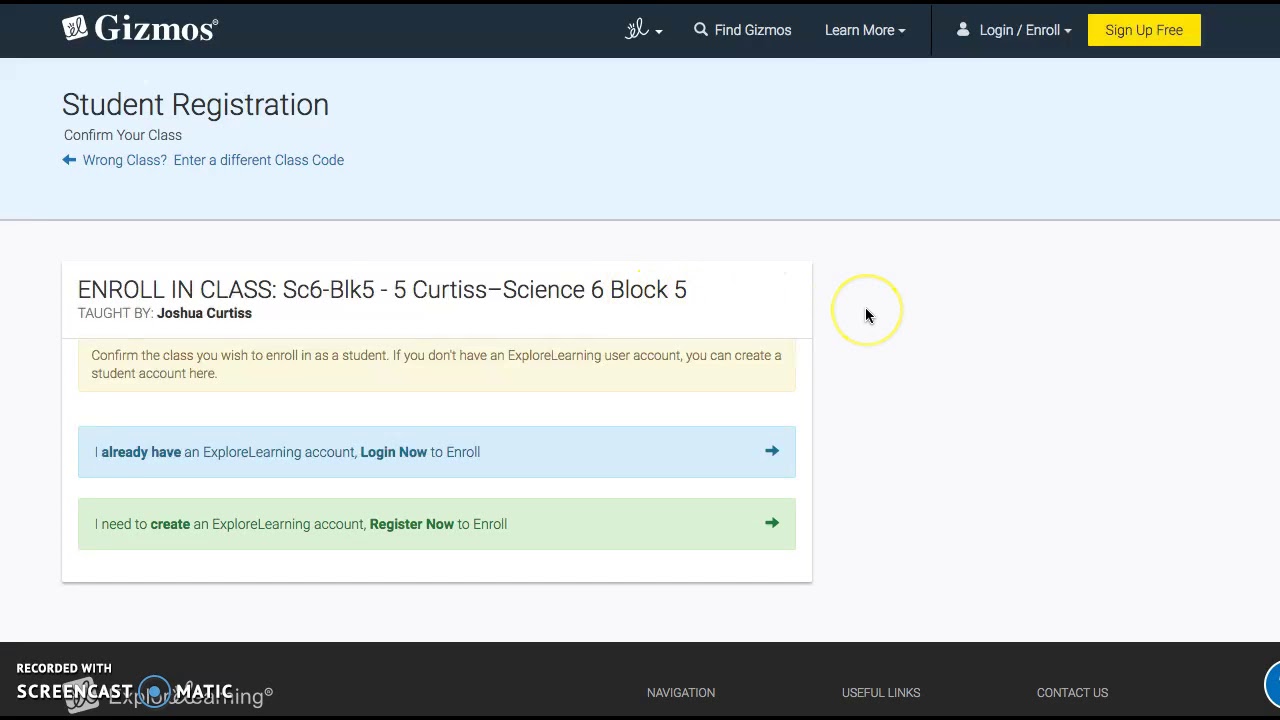 Joining Explorelearning And Create Account Youtube