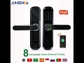 Tuya Wifi Smart Fingerprint Door Lock Language Setting up and Operate video- S1 Model