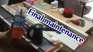 【ブラザー 編み機パンチ9】最後のお手入れ｜knitting machine Maintenance (Brother KH260)