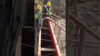 Wear-resistant rubber shotcrete pipe transportation construction site