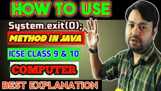 Exit Method Java | How to use system.exit in java | system.exit(0) | #icsecomputer