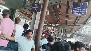 Mumbai Local Train 🚆 Dadar station 🚉 mega block