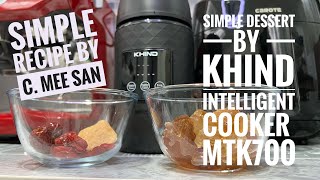 Peach resin dessert by KHIND Intelligent Cooker MTK700