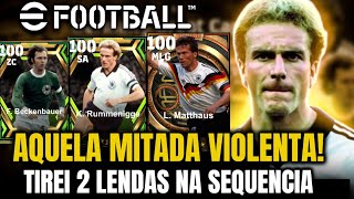 😱INCRÍVEL! Tirei 2 ÉPICOS/BIG TIME Seguidos! Pack Opening 2400 Moedas Atrás Das Lendas No eFootball!