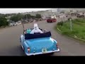 sunusi lamido sunusi in his classic convertible mercedes benz at the entrance of the city of kano.