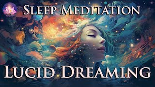 Lucid Dream Guided Meditation Sleep Hypnosis 3 Hr Version With Subliminal (432 Hz Binaural Beats)