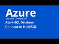 Azure SQL Database - How to Connect to HeidiSQL