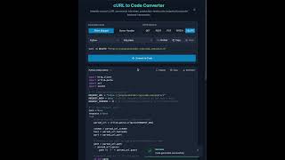 cURL to Code Generator