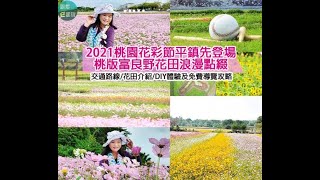 2021桃園花彩節平鎮展區率先登場！巨大棒球圖騰+桃版富良野花田浪漫點綴，交通路線/花田介紹/DIY體驗及免費導覽