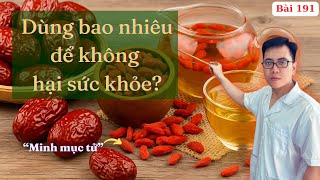 Liệu Táo Đỏ và Kỷ Tử Có THỰC SỰ TỐT Cho Sức Khoẻ? | Dược sĩ Nguyễn Quốc Tuấn