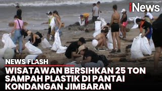 Ribuan Warga dan Wisatawan Asing Isi Liburan dengan Bersih-bersih Pantai Jimbaran | News Flash