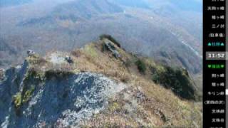 大山登山(剣ヶ峰)　登り三ノ沢・下りキリン峠