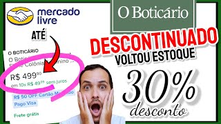 Perfume DESCONTINUADO do Boticário VOLTOU ESTOQUE e está com 30% de DESCONTO 😱