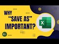 How to Save an Excel Workbook for the First Time