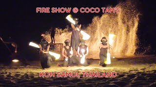 Full Fire Show at Coco Tam's in Fisherman Village, Koh Samui