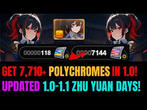 HOW TO GET 7,710 FREE Polychromes and 50 Summons for the Zhu Yaun Banner! EXCEL UPDATED