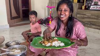 Today Lunch Home-ல Chicken குழம்பு tasty 65😋Full கறி Virundhu Rubi சமைக்கல|#rajarubi #udhayasumathi