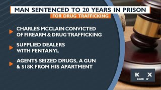 Man sentenced to 20 years in prison for drug trafficking