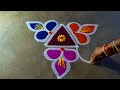 Karthigai deepam 🌻simple rangoli designs 🌻easy flowers kolam🌻 newyear festival🌻Amazing rangoli