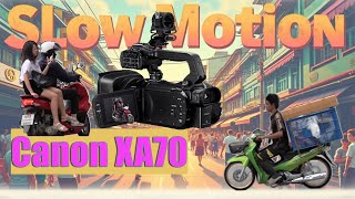 Canon XA70 Slow Motion Motorcycles 30FPS @ 0.5 Speed