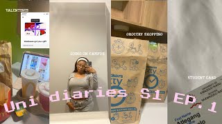 UNI DIARIES EP.1| res move in, groceries, student card etc…| South African YouTuber