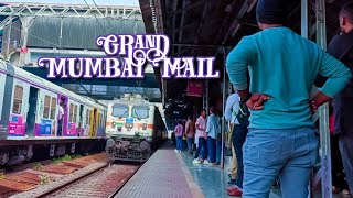 Grand Powerful Mumbai Mail arriving at Dadar Railway Station 🔥🔥 | Indian Trains | Mumbai