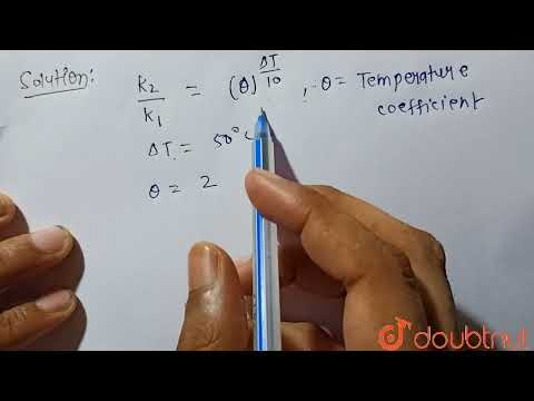 The Rate Of A Chemical Reaction Doubles For Every 10^(@)C Rise Of ...