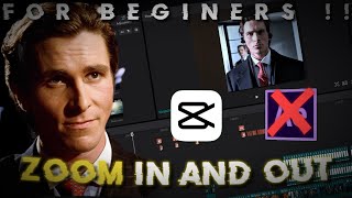 Zoom in and out Tutorial in Cap cut PC !! (FOR BEGINERS)