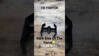Star Wars Tie Fighter Origami Tutorial | Dark Side Of The Power Darth Vader Plane | DIY StarWars Art