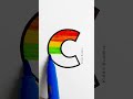 learn rainbow colors with small letter c 🌈