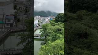 諏訪高島城天守からの眺め　山側