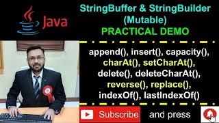 Java - StringBuffer and StringBuilder - Mutable Classes - Practical Demo