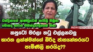 කපුටෝ මරලා තටු එල්ලනවලු - භාරත ලක්ෂ්මන්ගේ බිරිද ජාත්‍යන්තරයට පැමිණිලි කරයිද??