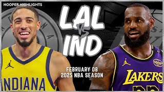 Los Angeles Lakers vs Indiana Pacers Full Game Highlights | Feb 8 | 2025 NBA Season