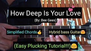 How Deep Is Your Love - Bee Gees (Plucking Guitar Tutorial)