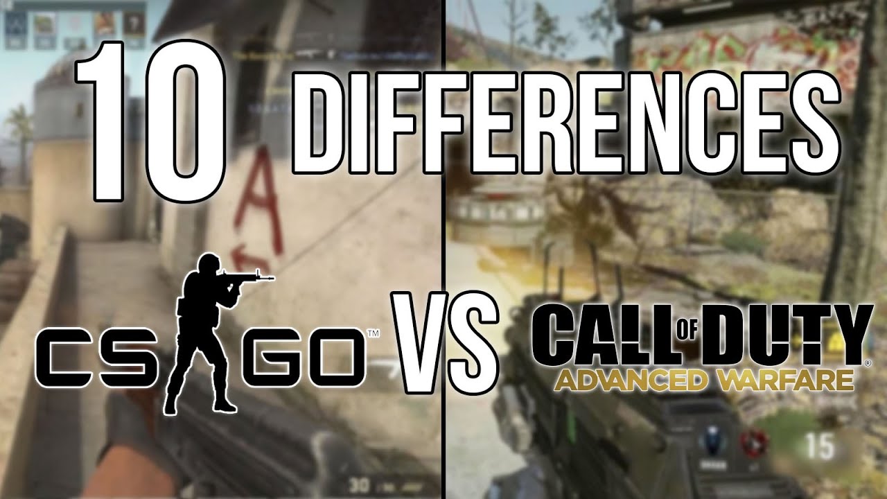 10 Differences Between CS And COD - CS:GO Commentary - YouTube