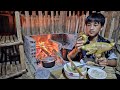 Survival Skills - Nam's and Micky trapped a wild chicken to cook | Nam - poor boy